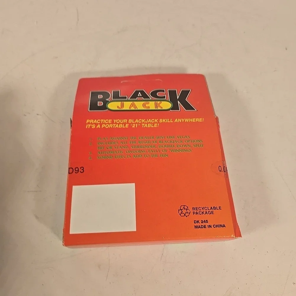 Blackjack 21 Handheld Electronic Game‎ Travel Pocket Model DK245 Casino
